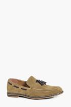 Boohoo Smart Suedette Tassle Loafer Sand