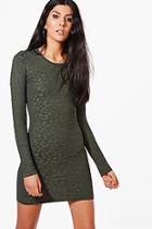 Boohoo Nadia Round Neck Knitted Dress