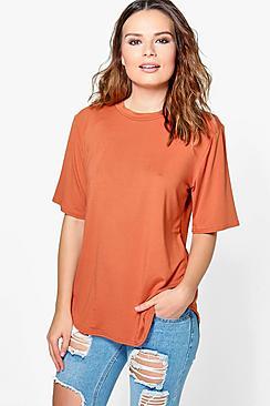 Boohoo Poppy Longline Boxy T-shirt