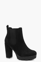 Boohoo Megan Extreme Cleated Hiker Chelsea Boot