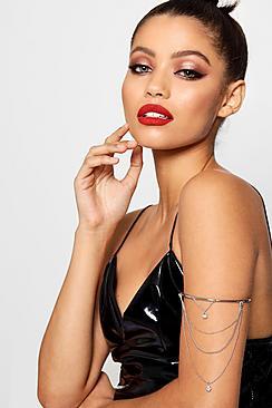 Boohoo Millie Chain Detail Arm Cuff