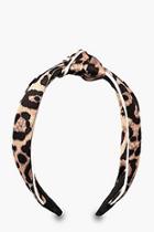 Boohoo Leopard Twist Knot Headband