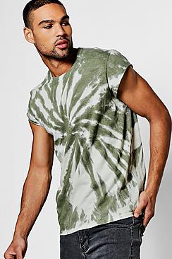 Boohoo Tie Dye T Shirt With Cap Sleeve