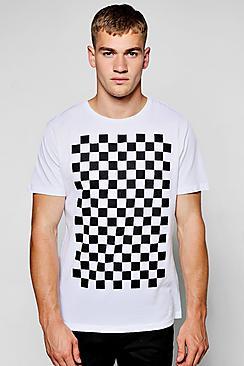 Boohoo Check Print T-shirt