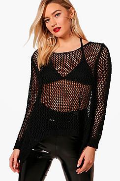 Boohoo Charlotte Open Knit Jumper