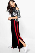 Boohoo Camellia Contrast Panel Wide Leg Relaxed Trousers
