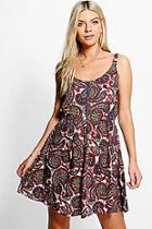 Boohoo Evie Printed Dress