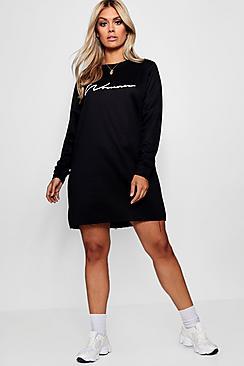Boohoo Plus Sara Woman Sweat Dress