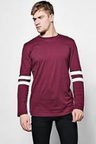 Boohoo Long Sleeved Curved Hem T-shirt