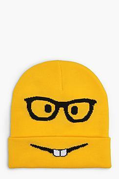 Boohoo Gracie Emoji Beanie Specs