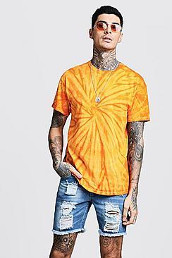 Boohoo Plain Tie Dye T-shirt