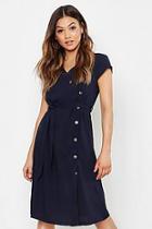 Boohoo Woven Capsule Button Midi Dress