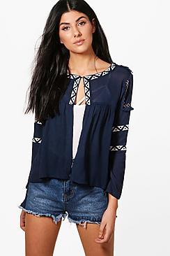 Boohoo Elise Embroidered Jacket