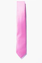 Boohoo Plain Skinny Tie Pink