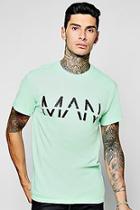 Boohoo Oversized Man-dash Print T-shirt