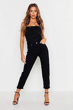 Boohoo Mid Rise Boyfriend Jean