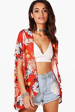 Boohoo Maddison Oriental Print Kimono