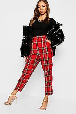 Boohoo Woven Tartan Slim Fit Trouser