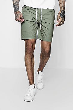 Boohoo Woven Drawstring Shorts With Pockets