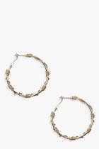 Boohoo Chain Wrap Hoops