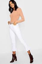 Boohoo Frill Hem Denim Jeans