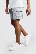 Boohoo Man Signature Mid Length Cargo Jersey Shorts