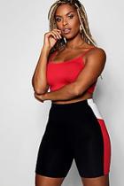 Boohoo Milena Contrast Panel Runner Short