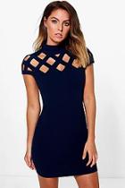 Boohoo Cut Out Neck Bodycon Dress