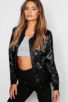 Boohoo Satin Bomber