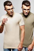 Boohoo 2 Pack Short Sleeve Jersey Polos In Muscle Fit
