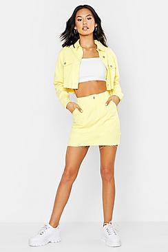 Boohoo Utility Denim Skirt
