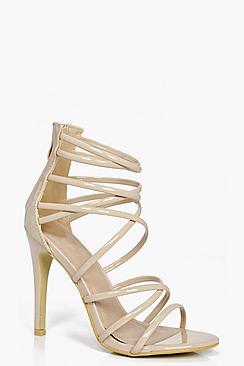 Boohoo Maisy Cross Strap Heels