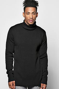 Boohoo Fine Gauge Knitted Roll Neck Jumper