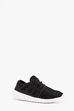 Boohoo Mesh Trainer With Side Detail