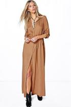 Boohoo Deborah Utility Belted Maxi Dress