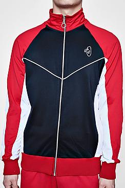 Boohoo Tyga Track Top With Colour Blocking