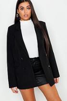 Boohoo Plus Oversized Double Breasted Blazer