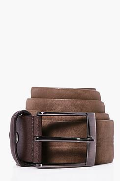 Boohoo Pu Belt With Metal Buckle
