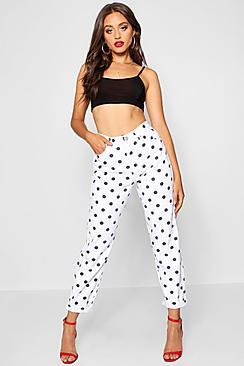 Boohoo Polka Dot Mom Jeans