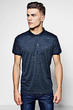 Boohoo Space Dye Jersey Polo