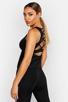Boohoo Fit Back Strapping Detail Vest