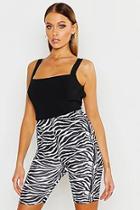 Boohoo The Zebra Cycling Short