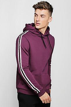 Boohoo Side Tape Detail Over The Head Hoodie