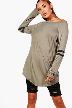 Boohoo Long Sleeve Base Ball Tunic
