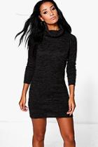 Boohoo Emma Cowl Neck Jumper Dress