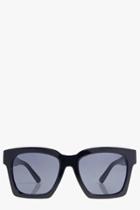Boohoo Violet Mirrored Oversize Square Wayfarers Black