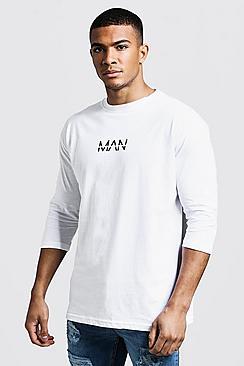 Boohoo Man Dash 3/4 Sleeve T-shirt