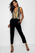 Boohoo Woven Satin Two Piece Jumpsuit