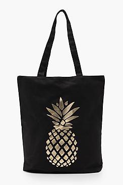 Boohoo Heidi Full Pineapple Shopper