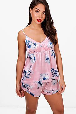 Boohoo Macie Printed Cami & Shorts